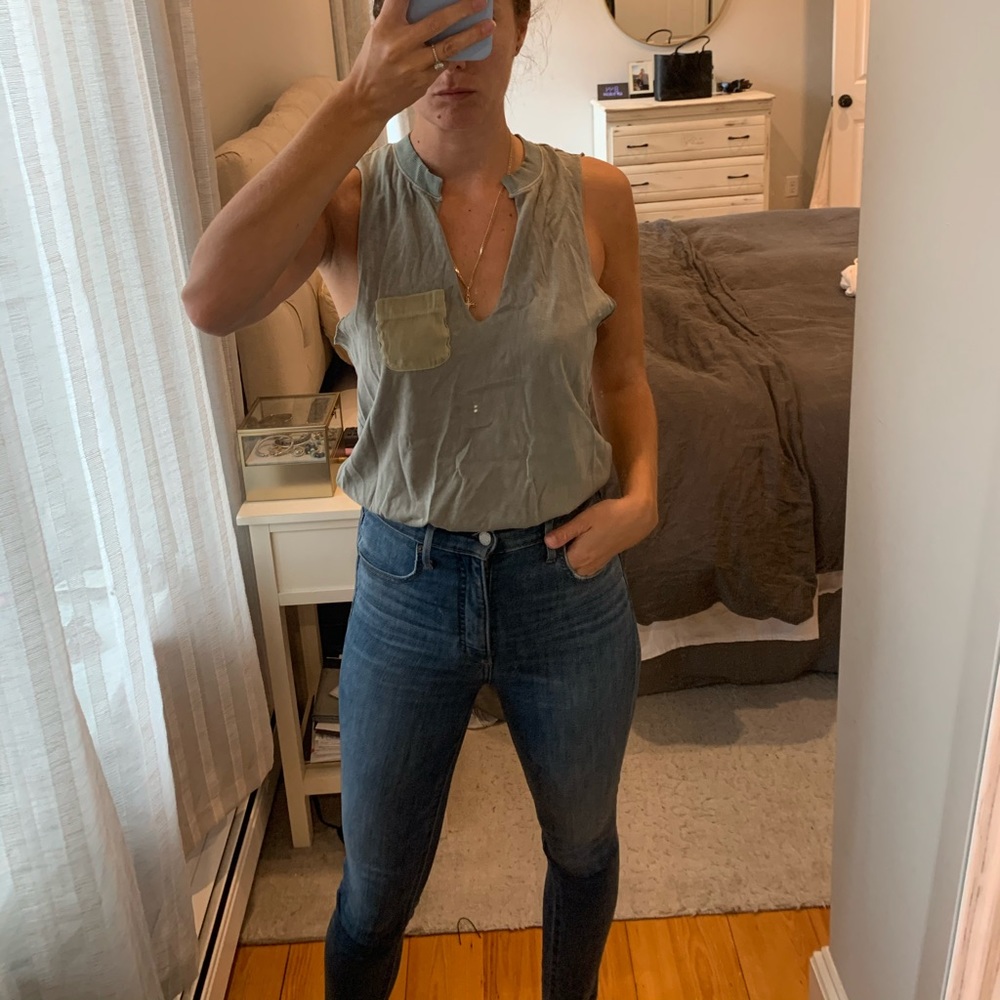 Free People Sea Foam Green Body Suit